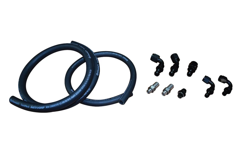 Fleece Performance 10-15 Dodge 6.7L Cummins Kraftstoff-Verteilungsblock-Schlauch- und Fittings-Kit