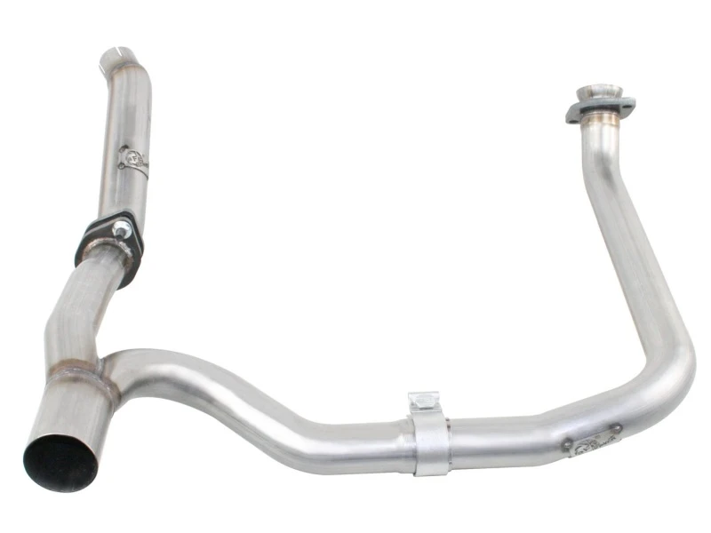 aFe Twisted Steel Delete Down-Pipe und Y-Pipe 2 auf 2-1/2 Zoll Alu-Stahl-Auspuff 12-16 Jeep Wrangler
