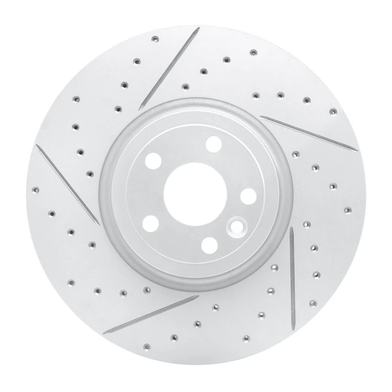 DFC 17-20 Jaguar I-Pace Front Left Drilled & Slotted Geoperformance Rotor