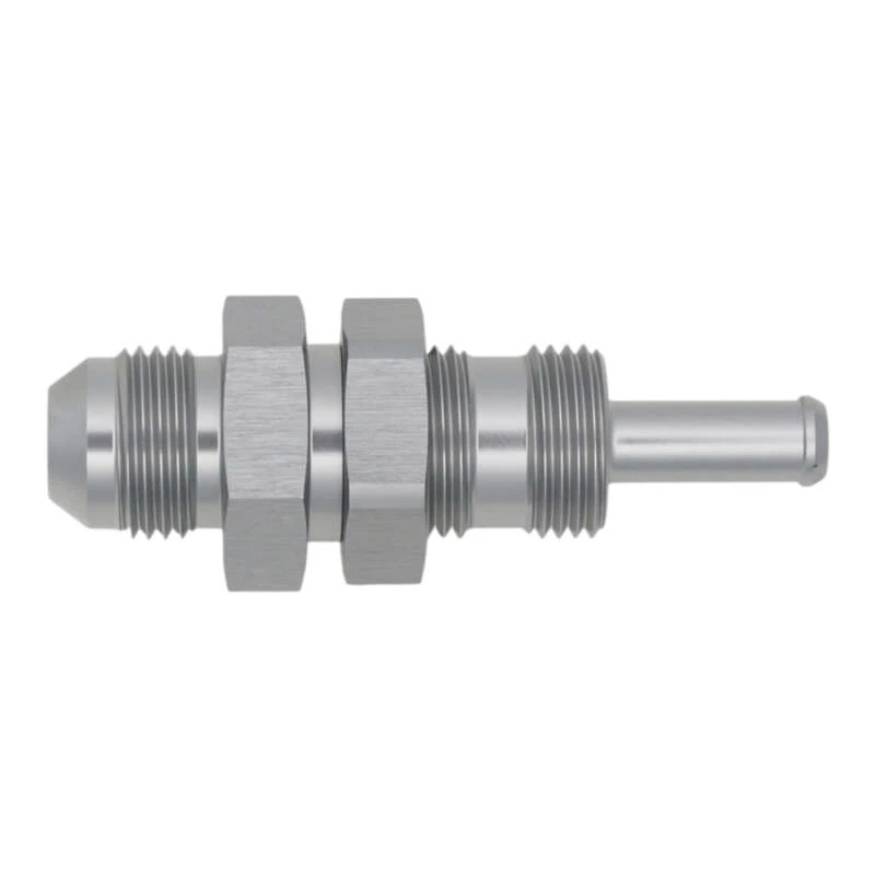 DeatschWerks 8AN Männliche Flare zu Gerader 5/16in Einzelner Schlauchbarb - Anodisiertes DW Titan