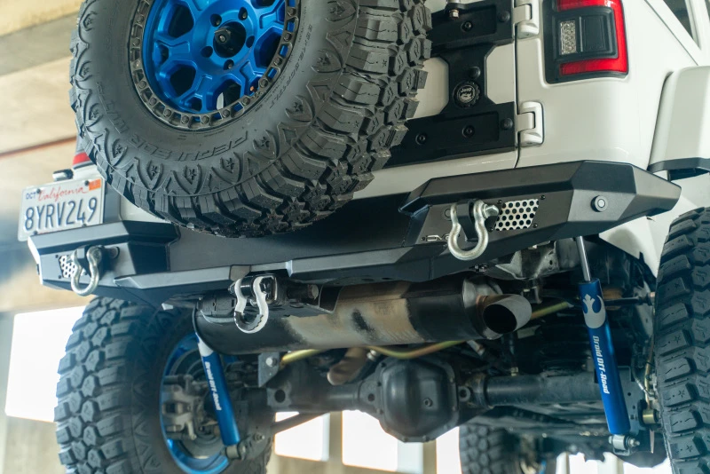 DV8 Offroad 2018 Jeep Wrangler JL MTO Series Rear Bumper with Optional Tire Carrier