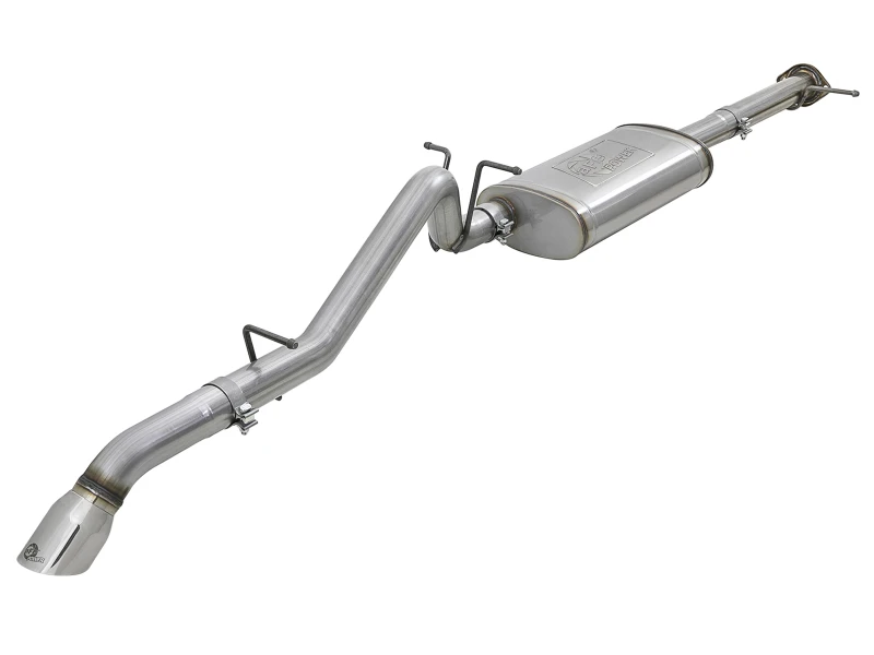 aFe MACH Force-Xp Hi-Tuck 3 Zoll 409 SS C/B Auspuff 15-18 GM Colorado L4-2,5L/V6-3,6L - Polierter Endschalldämpfer