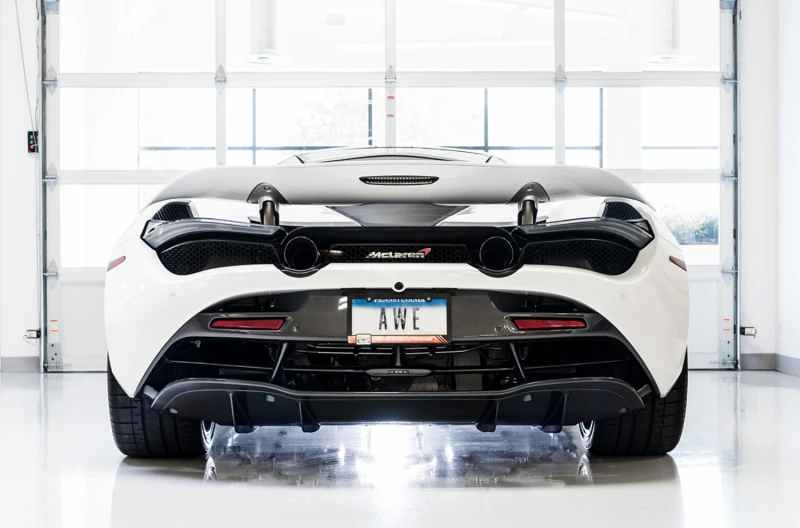 AWE Tuning McLaren 720S Leistungs-Abgasanlage - Diamant-Schwarz Spitzen