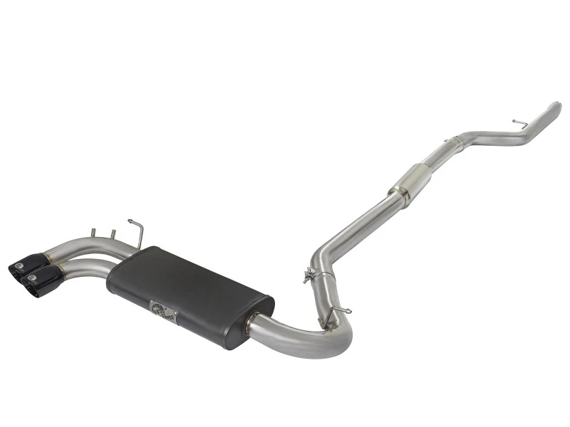 aFe MACHForce XP Auspuff Cat-Back SS-304 mit schwarzen Endrohren 12-16 BMW 328i/428i (F30/F32) (t) N20