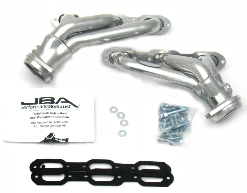 JBA Krümmer für 05-10 Chrysler 3.5L V6 1-5/8in Primary Silver Ctd Cat4Ward Header