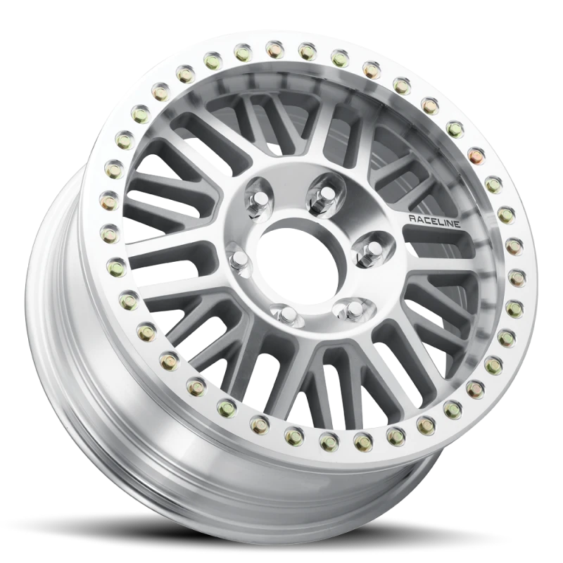 Raceline RT951M Ryno Machined 20x8.5in / 6x165.1 DBP/-6mm Offset/130.81mm Bore - Machined Beadlock