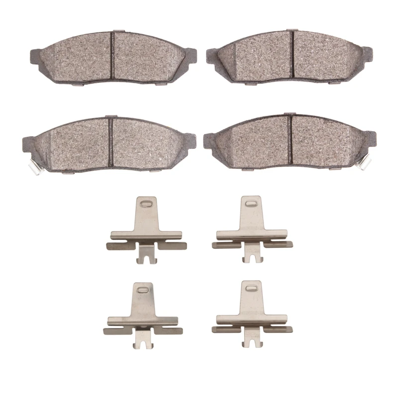 DFC 80-83 Honda Civic Hatchback Front 5000 Advanced Semi Metallic Brake Pads and Hardware Kit