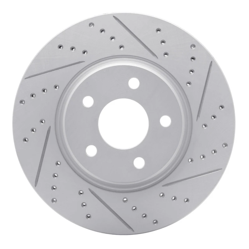 DFC 04-12 Chevrolet Cobalt Front Right Drilled & Slotted Geoperformance Rotor