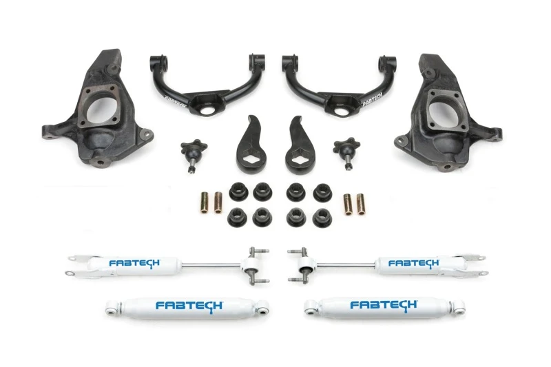 Fabtech 11-19 GM C/K2500HD/3500HD 4 Zoll Ultimatives System mit Perf.-Stoßdämpfern