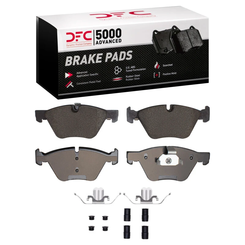 DFC 04-10 BMW 525i (Mexico) Front 5000 Advanced Low Metallic Brake Pads and Hardware Kit