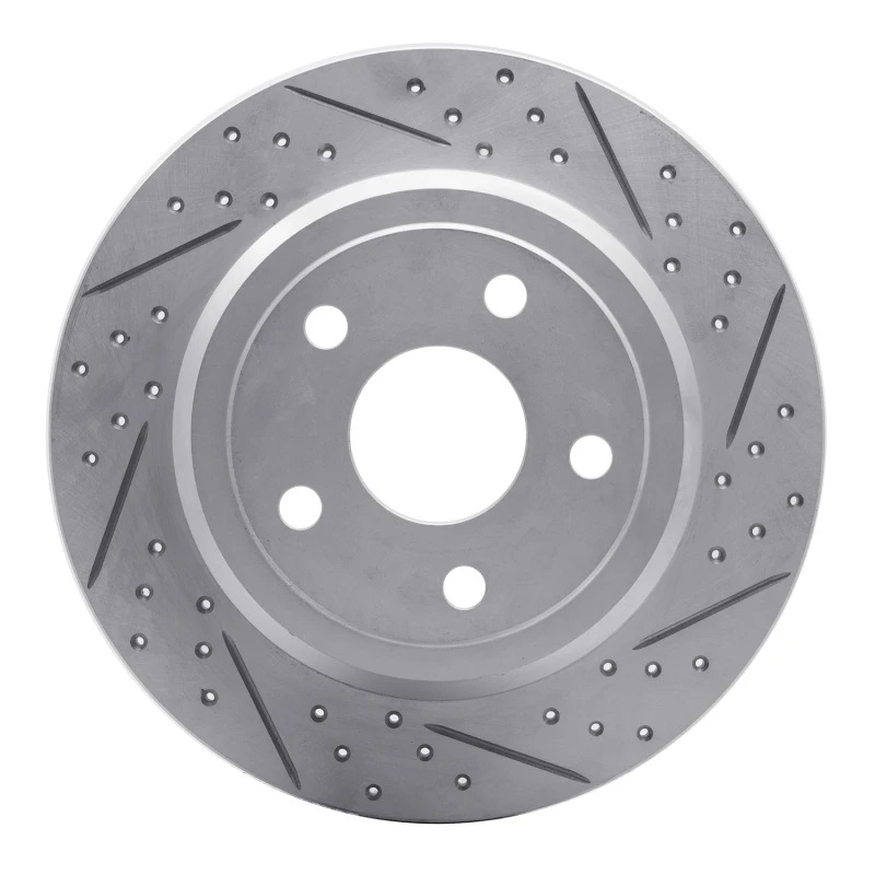 DFC 11-22 Dodge Durango Rear Right Drilled & Slotted Geoperformance Rotor