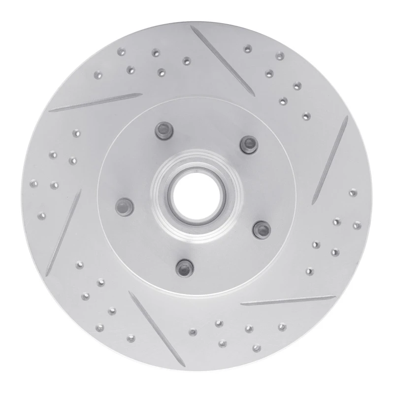 DFC 95-11 Ford Explorer Front Right Drilled & Slotted Geoperformance Rotor