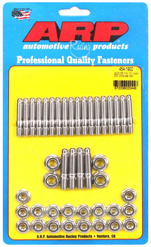 ARP Ölwanne-Schrauben-Kit mit Seitenleiste für Ford 302/351W