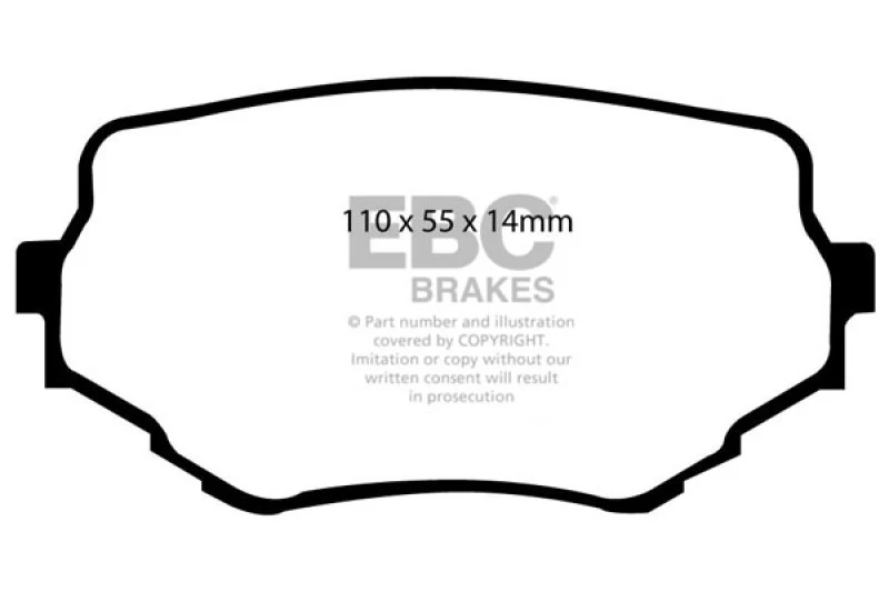 ebc_DP61099-6793200aca1e7 EBC 99-05 Suzuki Grand Vitara 2.5 Greenstuff Front Brake Pads
