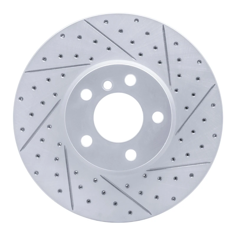 DFC 07-19 BMW X6 Front Right Drilled & Slotted Geoperformance Rotor