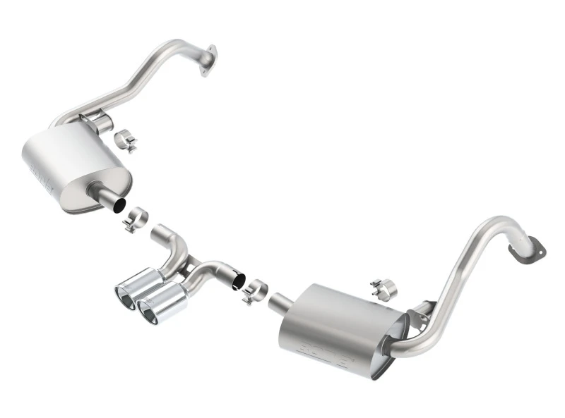 Borla 14-15 Porsche Cayman/Boxster (981) RWD 2Dr Dual Center Rear Exit Catback 4in Tip Auspuffsystem