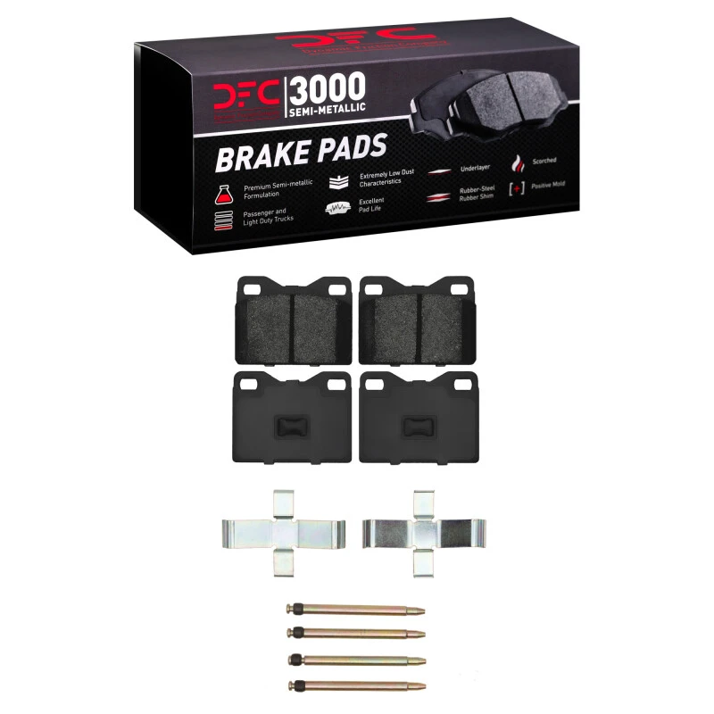 DFC 74-77 Audi 100 Series Front 3000 Semi-Metallic Brake Pads and Hardware Kit