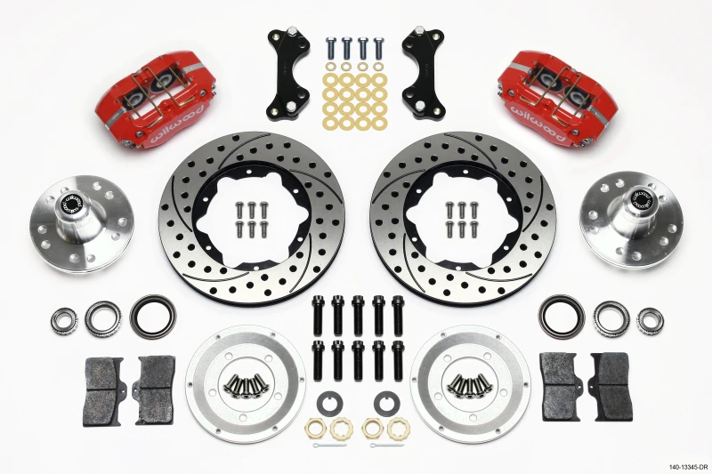 Wilwood Dynapro Dust-Boot Front Kit 11.00in Drilled-Red WWE ProSpindle