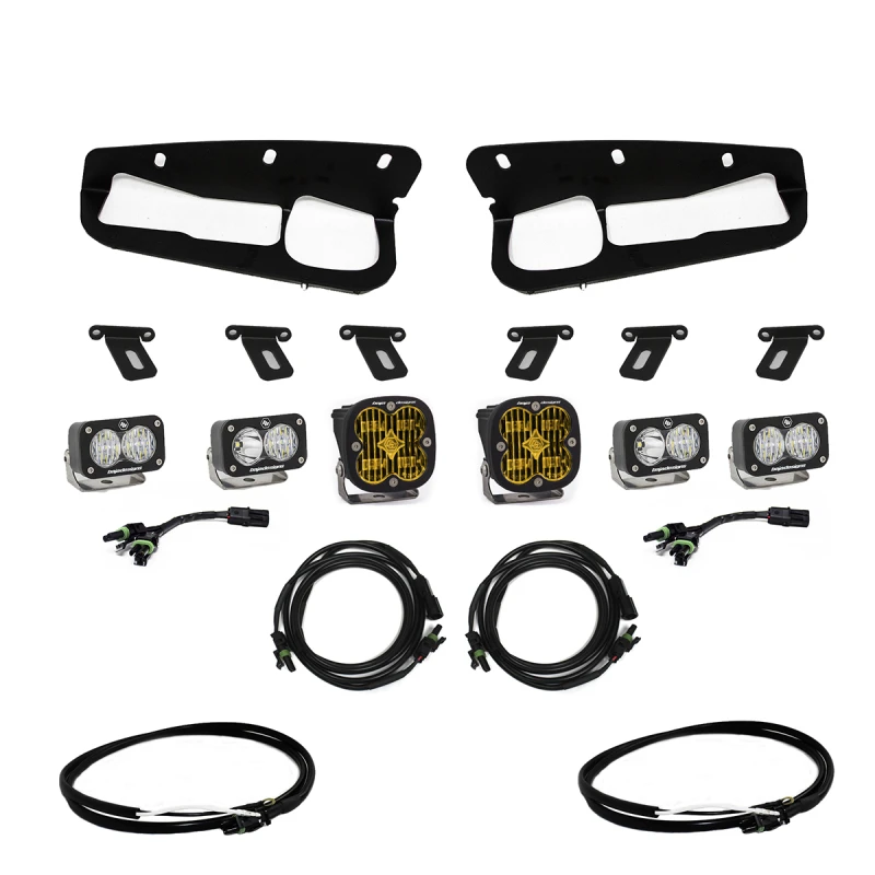 Baja Designs Amber SAE Fog Pocket Kit for Ford Bronco
