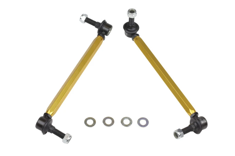 Whiteline 05+ Mustang Coupe 8-Zylinder (einschließlich Shelby GT/ GT500) Vordere Stabilisator-Link-Kit H/Duty Adj Stahlkugel