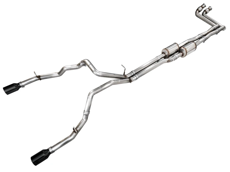 AWE 25+ RAM 1500 3.0TT 0FG Catback Touring Exhaust - Diamond Black Tips