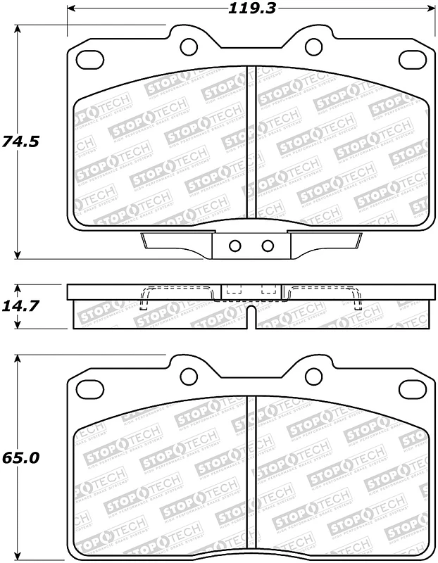 StopTech Street Brake Pads - Front