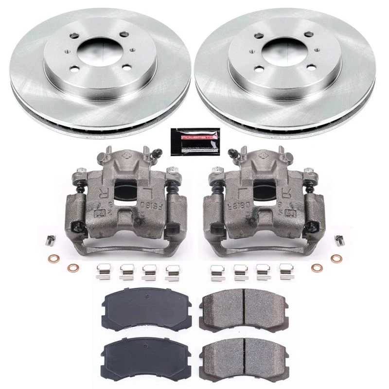 Power Stop Front Autospecialty Brake Kit w/Calipers for 02-07 Mitsubishi Lancer