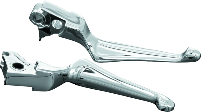 Kuryakyn Boss Blades Hebel mit Kabelkupplung in Chrom für Harley Davidson 1996-2017