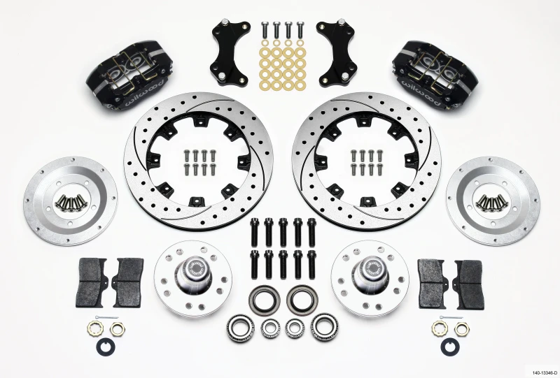 Wilwood Dynapro Dust-Boot Vorderrad-Kit 12,19 Zoll gebohrt WWE ProSpindle