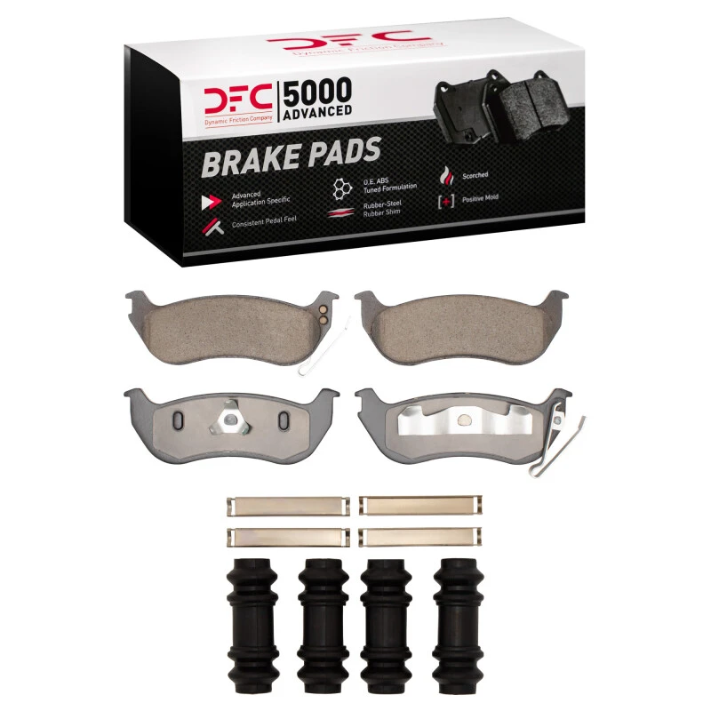 DFC 03-10 Ford Explorer Sport Trac Rear 5000 Advanced Ceramic Brake Pads and Hardware Kit