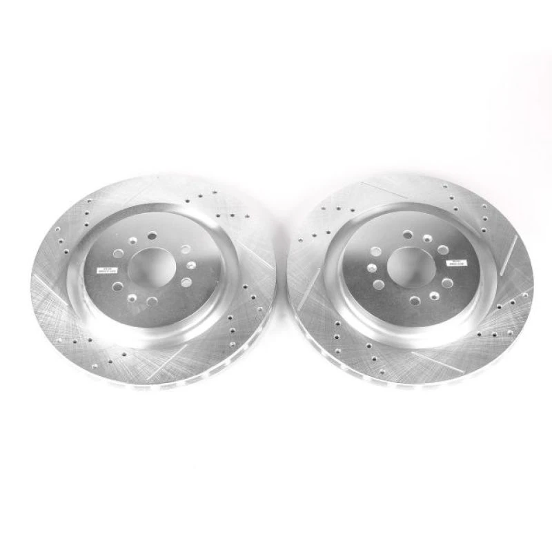 Power Stop 04-07 Cadillac CTS Rear Evolution Drilled & Slotted Rotors - Pair