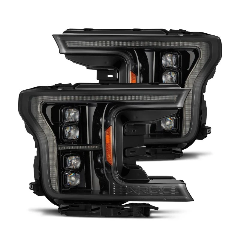 AlphaRex 18-20 Ford F-150 NOVA LED Proj Scheinwerfer Alpha Schwarz (14. Gen G2 Stil)