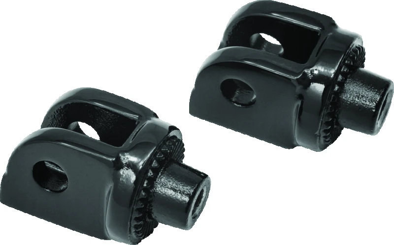 Kuryakyn Splined Adapter Mount in Hochglanz Schwarz