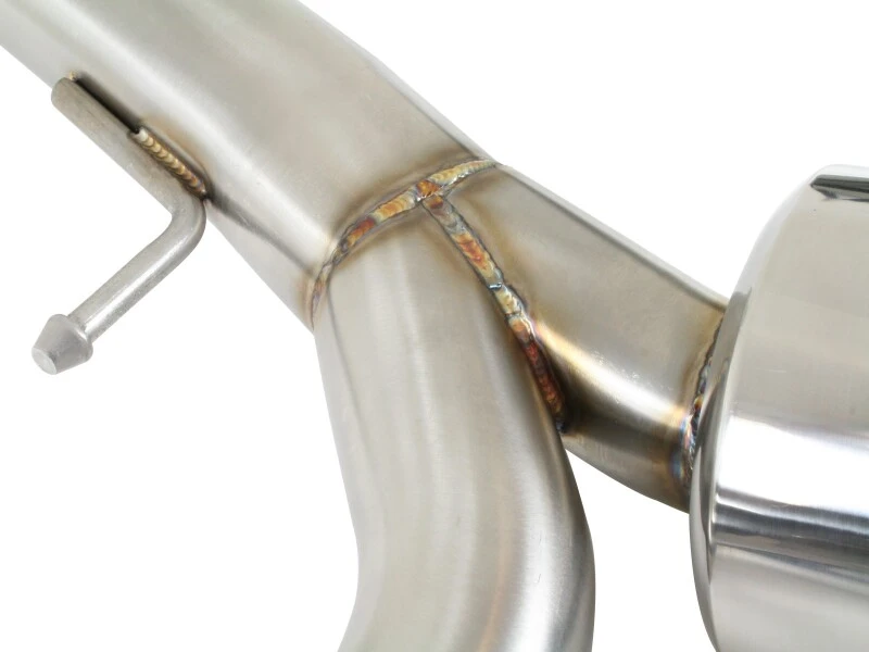 aFe Takeda Auspuff 304SS Dual Cat-Back mit polierten Endrohren für 08-13 Mitsubishi Lancer Evo X L4 2.0L Turbo