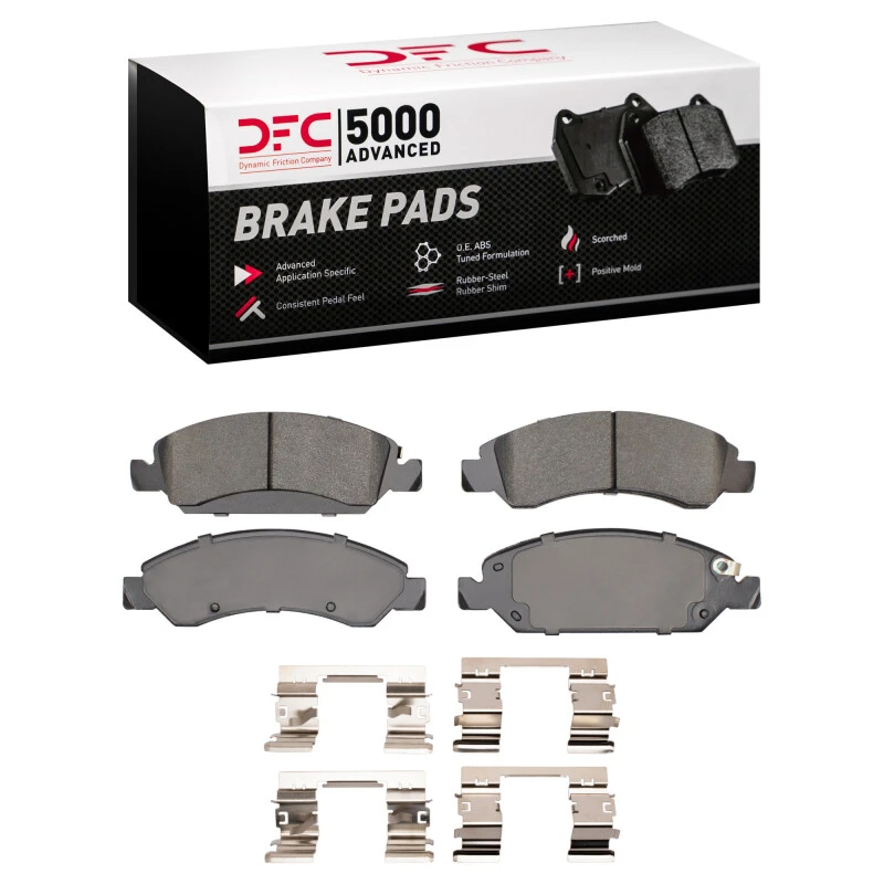 DFC 09-20 Chevrolet Tahoe Front 5000 Advanced Low Metallic Brake Pads and Hardware Kit