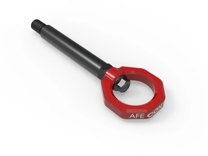 aFe CONTROL Front/Rear Tow Hook for 23-25 BMW M2 (G87) - Red
