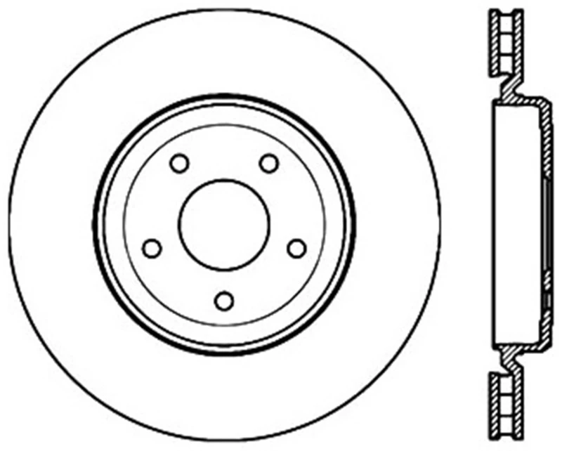 StopTech Power Slot 06-10 Corvette (Z06) / 10 Corvette Grand Sport Rear Right Slotted CRYO Rotor