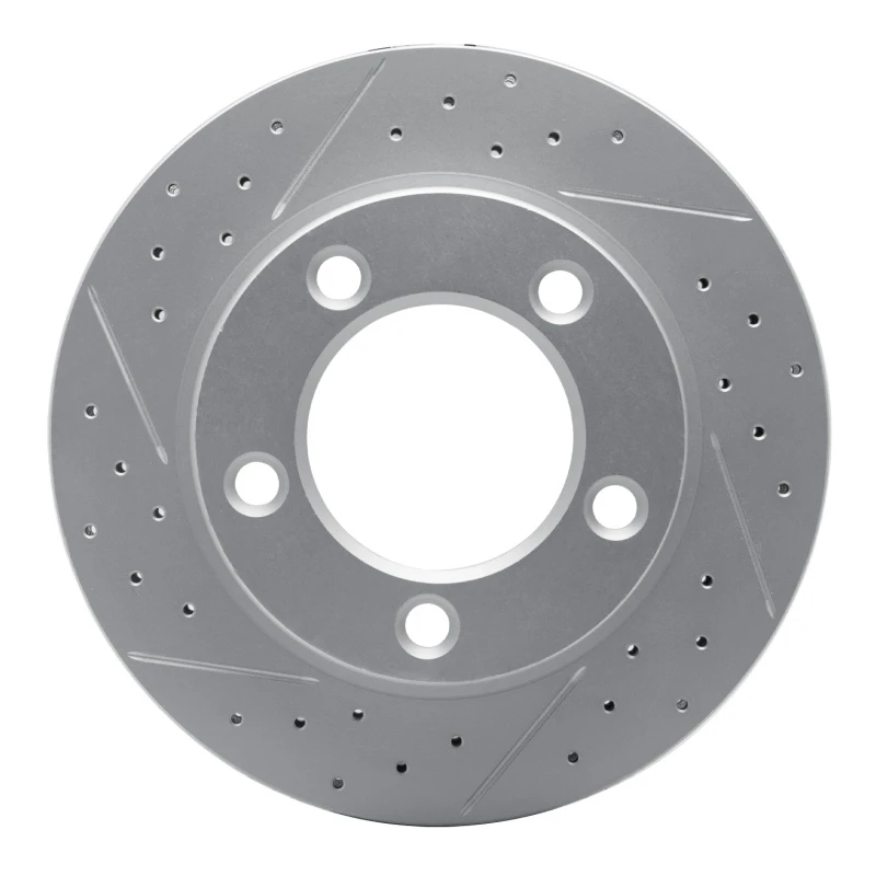 DFC 07-15 Ford Edge Front Left Drilled & Slotted Geoperformance Rotor
