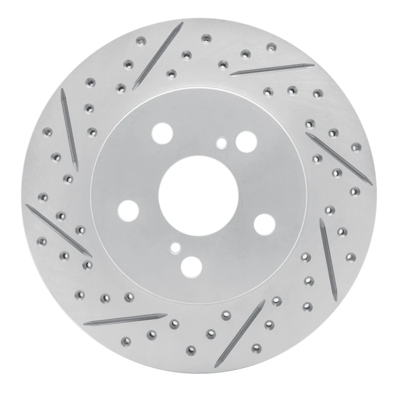 DFC 16-22 Toyota Prius Prime Front Left Drilled & Slotted Geoperformance Rotor