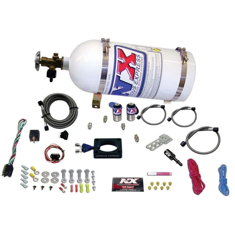 Nitrous Express 13-16 Dodge Dart 1.4L Turbo Nitrous-Platten-Kit (35-100PS) mit 10lb-Flasche