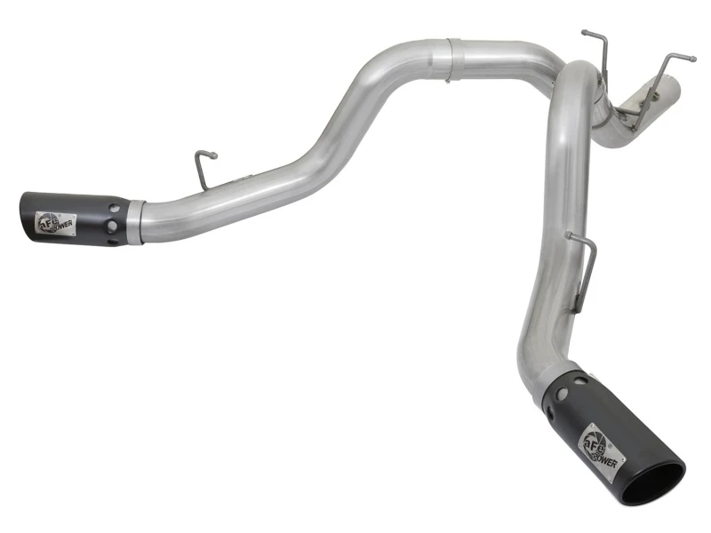 afe_49-04086-B-6792c8869da67 aFe ATLAS 4 Zoll DPF-Back Alu-Stahl-Auspuffanlage mit Doppel-Ausgang Schwarzspitze 2017 GM Duramax 6,6L (td)