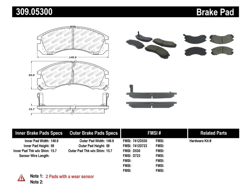 StopTech Performance for 93-99 Eagle Talon 4WD / 92-04 Mitsubishi Diamante / 6/92-99 Mitsubishi Eclipse