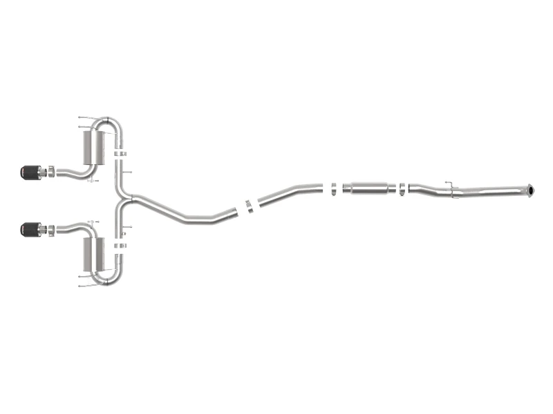 aFe Takeda 3 Zoll 304 SS Kat-Abgasanlage mit CF-Tips 17-20 Honda Civic Sport L4-1,5L (t)