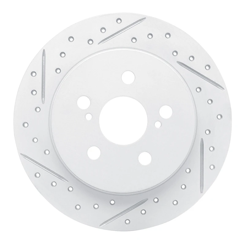 DFC 09-24 Lexus CT200H Rear Left Drilled & Slotted Geoperformance Rotor
