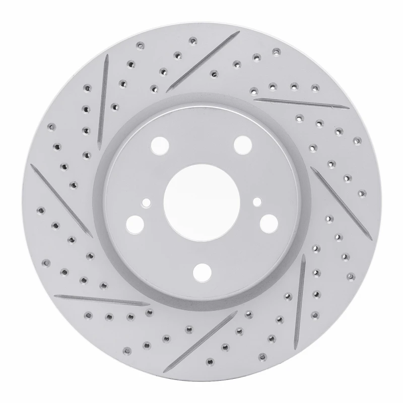 DFC 06-15 Lexus IS250 Left Front Drilled & Slotted Geoperformance Rotor