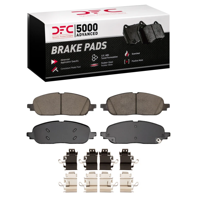 DFC 24-26 Lincoln Nautilus Front 5000 Advanced Ceramic Brake Pads and Hardware Kit