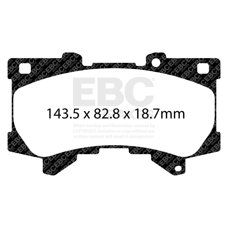 EBC 2022+ Lexus LX600 3.5TT Greenstuff Front Brake Pads