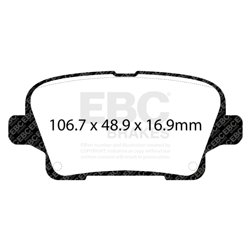 EBC 18-20 Buick Regal Sportback 3.6L Yellowstuff Rear Brake Pads