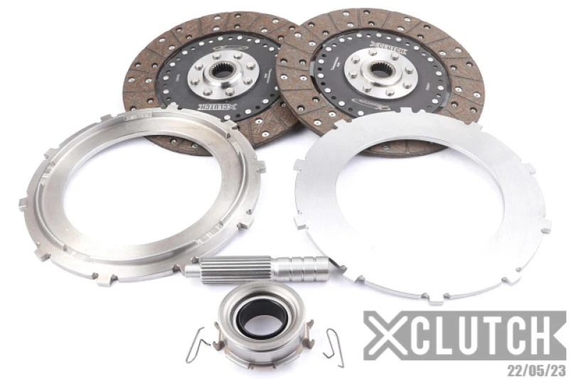 XClutch 9-Zoll-Zwillings-Feststoff-Organic-Multi-Scheiben-Service-Pack für Subaru