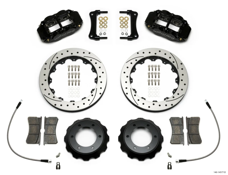 Wilwood Narrow Superlite 6R Front Kit 12.88in Drilled Rotor w/ Lines 05-15 Toyota Tacoma